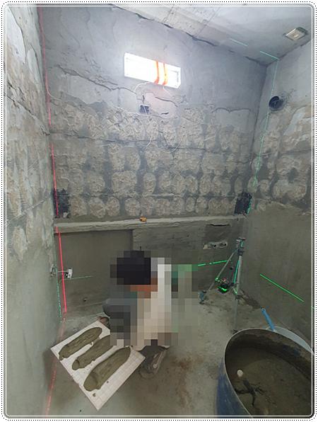 조적 젠다이 형성 및 바닥 방수 작업 단계