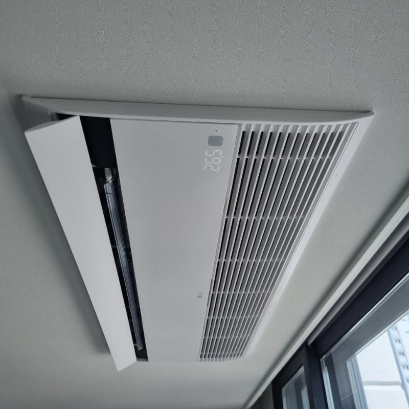 26℃가 표시된 기기 내부 배관 구조