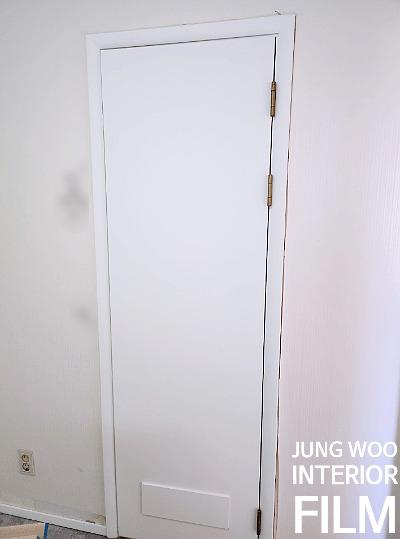우드톤 바닥면의 기초 작업