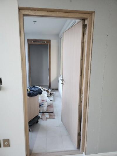 수납장 모서리 마감 과정