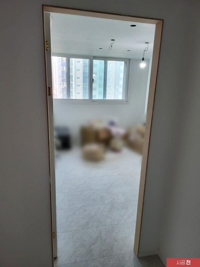 실내 공간의 시공 전 상태